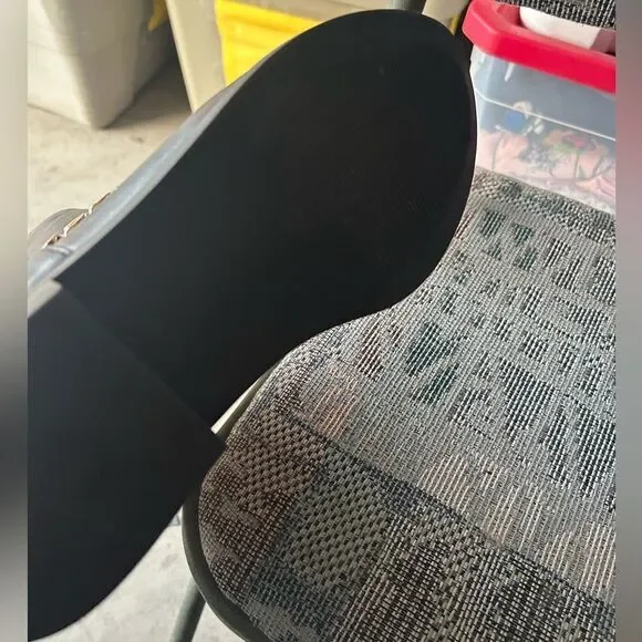 Just Fab Remy Chain Detail Riding Black Boots - Picture 12 of 16